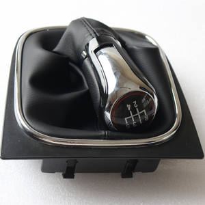 Housse en cuir pour pommeau de levier de vitesse de voiture, pour Golf 5, 6 vitesses, conception ergonomique - Product Image 4