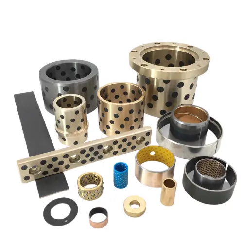 Self-lubricating bearing oil-free bushing, used for water PTFE copper sleeve, brass bronze