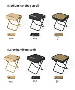 Chaise de pêche pliable portable d'extérieur, mini sac de rangement en tissu Oxford, idéale pour la randonnée, le pique-nique et le camping. - Product Image 2