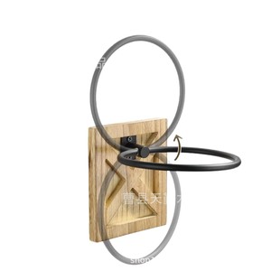 Porte-serviettes mural en bois sur mesure pour éviers, rangement pour serviettes et débarbouillettes, porte-mouchoirs en fer et bois - Product Image 2