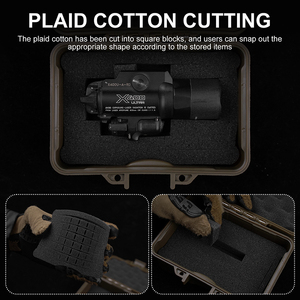 Boîte <span class=keywords><strong>de</strong></span> rangement antichoc pour l'extérieur, 4,9*3,1 pouces, boîte à outils anti-poussière doublée <span class=keywords><strong>de</strong></span> coton à carreaux pour accessoires <span class=keywords><strong>de</strong></span> <span class=keywords><strong>chasse</strong></span> - Product Image 5