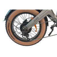 Vélo électrique tout-terrain 20*40 à pneus larges, cadre en acier haute teneur en carbone, moyeu arrière 48V, double frein à disque, pour adulte, modèle transfrontalier