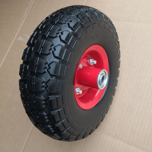 Pneus pleins 13x4.50-4 en mousse PU, type à trous de fixation, durables pour chariots à main - Product Image 3