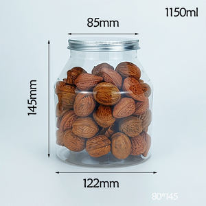 <span class=keywords><strong>Yaourt</strong></span> Thé Baies Noix Fruits Secs Emballage Bouteille 500g 1000g PET En Plastique Transparent Bocal Scellé pour Légumes Marinés - Product Image 5