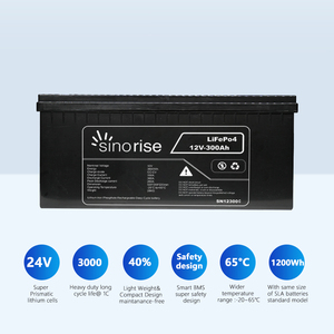 Batteries LiFePO4 Lithium-Ion en Promotion 12V 12.8V 24V 100Ah 200Ah 300Ah pour Camping-Car - Product Image 4
