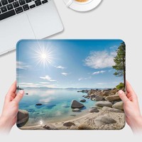 Tapis de souris Anime Tapis de bureau à sublimation Tapis de souris Gamer Blissful Lake Tapis de souris à impression personnalisée