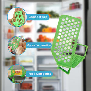 Diviseurs de congélateur réglables à double niveau pour rangement cuisine et garage, organisateur de tiroir de réfrigérateur et séparateur de compartiments - Product Image 3