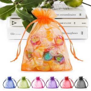 Sacchetti <span class=keywords><strong>in</strong></span> Organza Bianchi di Varie Dimensioni, Buste Regalo <span class=keywords><strong>in</strong></span> Colori Misti Pronte per la Spedizione, 3x4 - Product Image 5