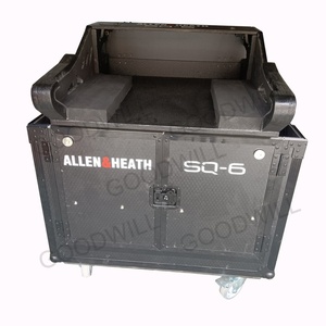 Estuche de seguridad para carretera ATA personalizado para consola mezcladora de DJ de doble puerta única <span class=keywords><strong>Allen</strong></span> Health SQ6 con tapa de vuelo hidráulica Soporte OEM - Product Image 4