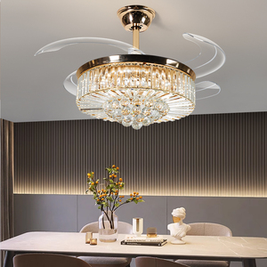 Tuyệt đẹp LED trần người hâm mộ với pha lê ánh sáng và phong cách thanh lịch - Product Image 5