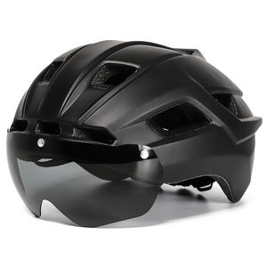 Diseños exclusivos <span class=keywords><strong>Casco</strong></span> de equitación para hombres y mujeres <span class=keywords><strong>Casco</strong></span> de ciclismo con gafas magnéticas desmontables Ciclismo Adultos <span class=keywords><strong>Casco</strong></span> de bicicleta de carretera - Product Image 2