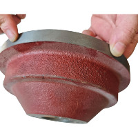 Tambour de frein arrière TVS King 130 mm en fonte pour tricycle auto-rickshaw, pièce de rechange standard OEM