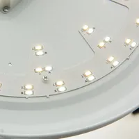 Plafonnier LED intelligent rond moderne simple de style SMD PUZHUOER pour salon et chambre à coucher, montage en surface, 18W