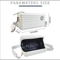 Étui de rangement pour maquillage en forme de valise, étanche, à fermeture éclair, mini-coque rigide, tendance, vente chaude, marque privée