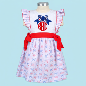 Conjunto de Ropa Infantil Casual Blanca Hecha a Mano, Diseño Personalizado OEM ODM, Vestido de Niña Tejido a Crochet 100% Algodón para Otoño, Certificado OEKO-TEX - Product Image 1