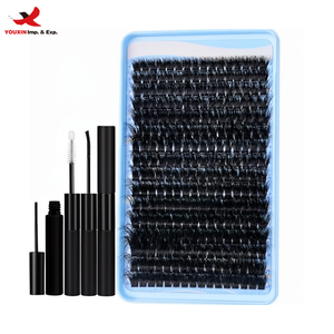Kit de Cils en Grappes Volumineux en Gros, Extensions de Cils Synthétiques Épaisses pour un Volume Intense, Kit DIY GZ RTS, Commande Mixte en Gros - Product Image 1