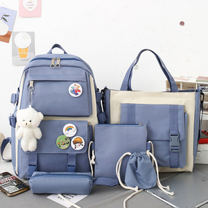 Wholesale <strong>Grades</strong> 3 to 5 and <strong>6</strong> <strong>School</strong> <strong>Bag</strong> Pack Set Student <strong>Bag</strong> Lightweight Fresh Cute Girly Heart Large Capacity Backpack - Product Image 2