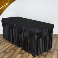 Nappe rectangulaire pour fête d'anniversaire, couverture de Table pour jupe de Table, fournitures de mariage Festival