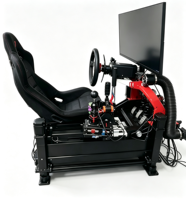Simulateur de mouvement de course automobile avec siège, volant et simulateur de conduite pour centre de jeux et parc d'attractions