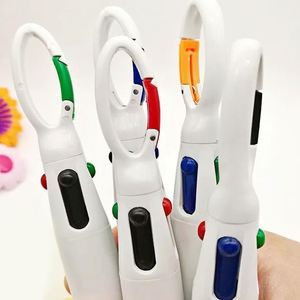 4-in-1 Multi-color Shuttle <b>Pen</b> With Carabiner Clip Promotional Giveaway <b>Pen</b> for Kids Birthday Party Favors School Rewards - Product Image 6