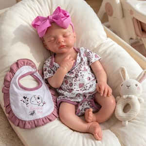 Muñeca Bebé Reborn Realista <span class=keywords><strong>de</strong></span> 18 Pulgadas, Bebé Niña Recién Nacida con Cuerpo Suave, Set <span class=keywords><strong>de</strong></span> Regalo para Niños, Futuros Padres y Abuelos - Product Image 1