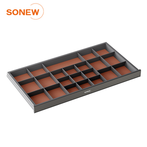 SONEW JADE Furniture Hardware Closet Organizer System Storage Grid Pull Out Basket for Bedroom <strong>Wardrobe</strong> - Product Image 6