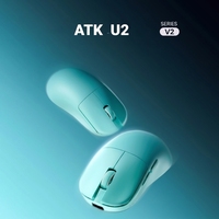 Nouvelle souris de jeu sans fil ATK Blazing Sky U2 V2 Ultimate Mini, triple mode, légère, 8K Hz, ergonomique et personnalisable