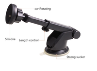 Support magnétique universel pour téléphone à bras long, installation facile, ventouse pour tableau de bord, pare-brise, fenêtre