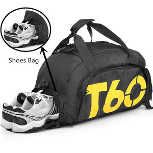 Wholesale Custom <b>Cheap</b> Duffle Backpack Travel Bags Sports Gym Duffel Bag with <b>Shoe</b> Compartment T90 - Product Image 1