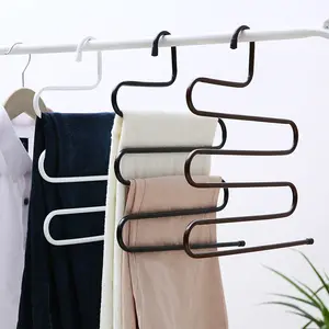 1pc Stainless Steel Wire Plated Hanger With Non-slip Groove, Adult Clothes  Hanger For Both Dry And Wet Clothes