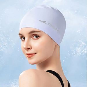 Gorro de Natación de Silicona Estampado Usa Mairun823 con Protección para Oídos y Cabello Largo, Elástico, Talla Grande, Impermeable para Hombre - Product Image 1