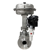 Vanne de régulation pneumatique à siège unique en acier inoxydable, à commande proportionnelle automatique, pour vapeur, réductrice de pression, OEM 10-50