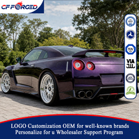 Jantes en alliage forgé de haute qualité personnalisées de 20 à 21 pouces, argentées, 5x114.3, Aerodisc, 2 pièces, pour Nissan GT-R R35 Coupé