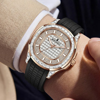 Montre Homme de Luxe à Mouvement Mécanique, Styles Tendance, Personnalisation OEM du LOGO, Étanche 3 ATM, Multifonctionnelle avec Lumière Nocturne