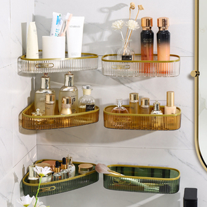 Mode pas cher montage mural en plastique étagère douche <span class=keywords><strong>support</strong></span> de rangement Gel <span class=keywords><strong>support</strong></span> pour <span class=keywords><strong>WC</strong></span> shampooing organisateur toilette salle de bain accessoires - Product Image 5