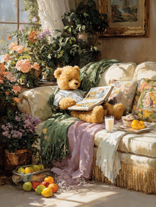CHENISTORY <span class=keywords><strong>Peinture</strong></span> par numéros pour adultes, kit de démarrage, <span class=keywords><strong>tableau</strong></span> acrylique Ours sur canapé avec numéros, artisanat pour la décoration intérieure - Product Image 6