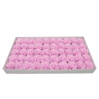 QY Grosir Bahan DIY Hadiah Buket Bunga Hari Ibu 50pcs/kotak Bunga Wangi Buatan 5cm Kepala Bunga Anyelir Sabun