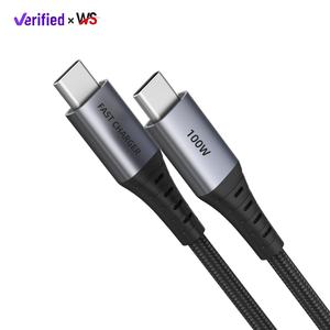 <span class=keywords><strong>Cable</strong></span> USB Tipo C PD240W de 2M 3M al por Mayor, <span class=keywords><strong>Cable</strong></span> de Silicona Trenzada de 100W 48V 5A con Carga Rápida PD, Cables de Datos USB 2.0 al por Mayor para <span class=keywords><strong>iPhone</strong></span> - Product Image 1