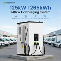 Système de stockage d'énergie par batterie tout-en-un C&I 125KW 265KWH JApower avec onduleur hybride Solis et chargeur rapide DC 240KW