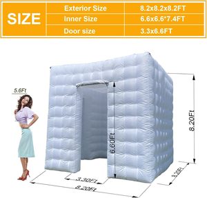 Carpa Inflable Impermeable con Luces LED <span class=keywords><strong>de</strong></span> 8.2 pies x 8.2 pies para Cabina <span class=keywords><strong>de</strong></span> Fotos, con Enchufe para Bodas, Cumpleaños, Festivales y Eventos - Product Image 3