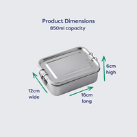 Boîte à lunch isotherme en acier inoxydable 304 de qualité alimentaire, personnalisée par le fabricant, étanche et hermétique, avec séparateur, pour bento