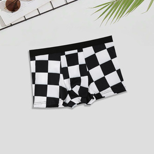 Caleçon Boxer <span class=keywords><strong>Homme</strong></span> Imprimé Personnalisé <span class=keywords><strong>Tendance</strong></span> Animal Soie Glacée Respirant Antibactérien Taille Mi-Haute - Product Image 4