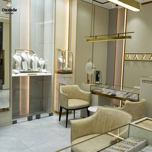 ตู้โชว์เครื่องประดับหรูหรา ออกแบบตกแต่งภายในร้านค้าตามสั่งสำหรับร้านเครื่องประดับระดับไฮเอนด์ บริการติดตั้งแบบครบวงจร - Product Image 1