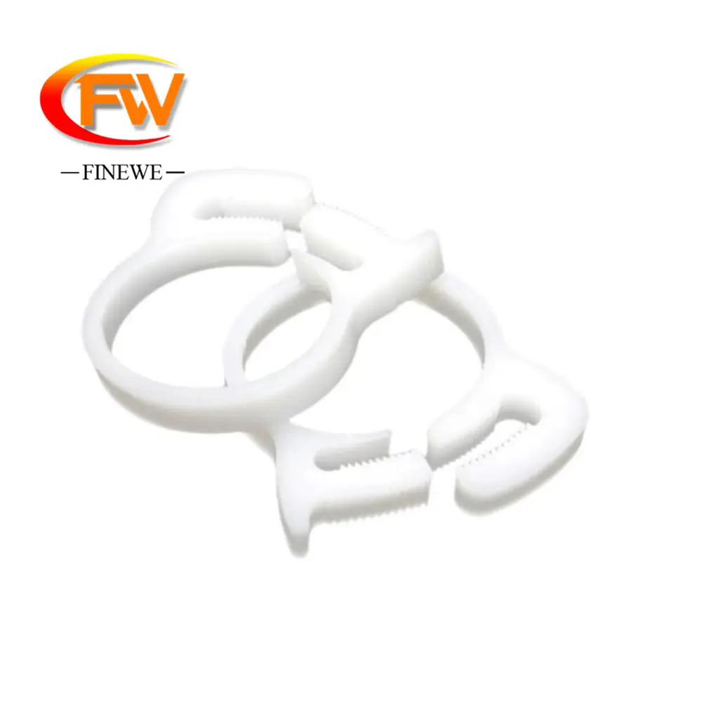 FINEWE Wholesale Pipe Fitting Fixed Spring Clip Components Plastic Hose Clamp For Automobile Tubing.