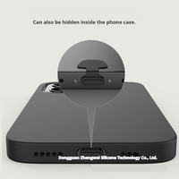 Bouchon anti-poussière en silicone étanche pour téléphone, pour port de charge Micro USB, Type-C et Lightning pour iPhone