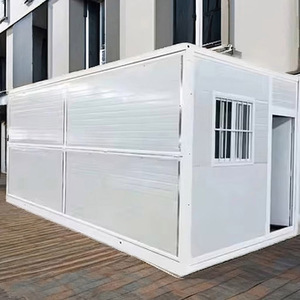 20 40 Ft Refugiado plegable Paquete plano Casas de contenedores Campamentos Temporal Prefabricado Plegable Expandible Fácil de instalar Casa de contenedores - Product Image 1