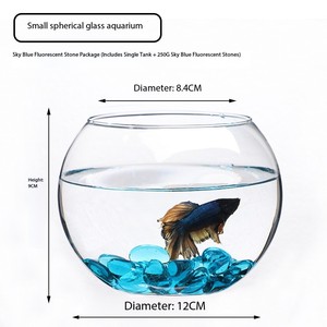 Kleine goudvis, betta-vis, schildpad <span class=keywords><strong>aquariums</strong></span>, milieuvriendelijk rechthoekig glazen aquarium voor woonkamer, slaapkamer, huishoudelijk huisdierdecoratie - Product Image 2