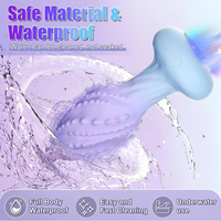 Kabelloser Analplug Vibrator für Männer 360-Grad-Rotation Po-Massagegerät Fernbedienung LED Prostata-Stimulator Erwachsenen-Lustspielzeug