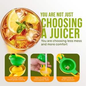 Presse-citron 2 en 1 pour la cuisine, robuste, facile à nettoyer, presse-citron manuel - Product Image 6