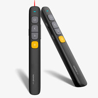 Presentador Inalámbrico N29 de 2.4 GHz con Puntero Láser Rojo, Control Remoto para Presentaciones PPT para Powerpoint (Negro o Blanco)